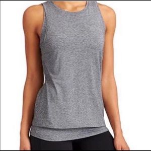 Athleta Essence Double Layer Tank Heather Grey S